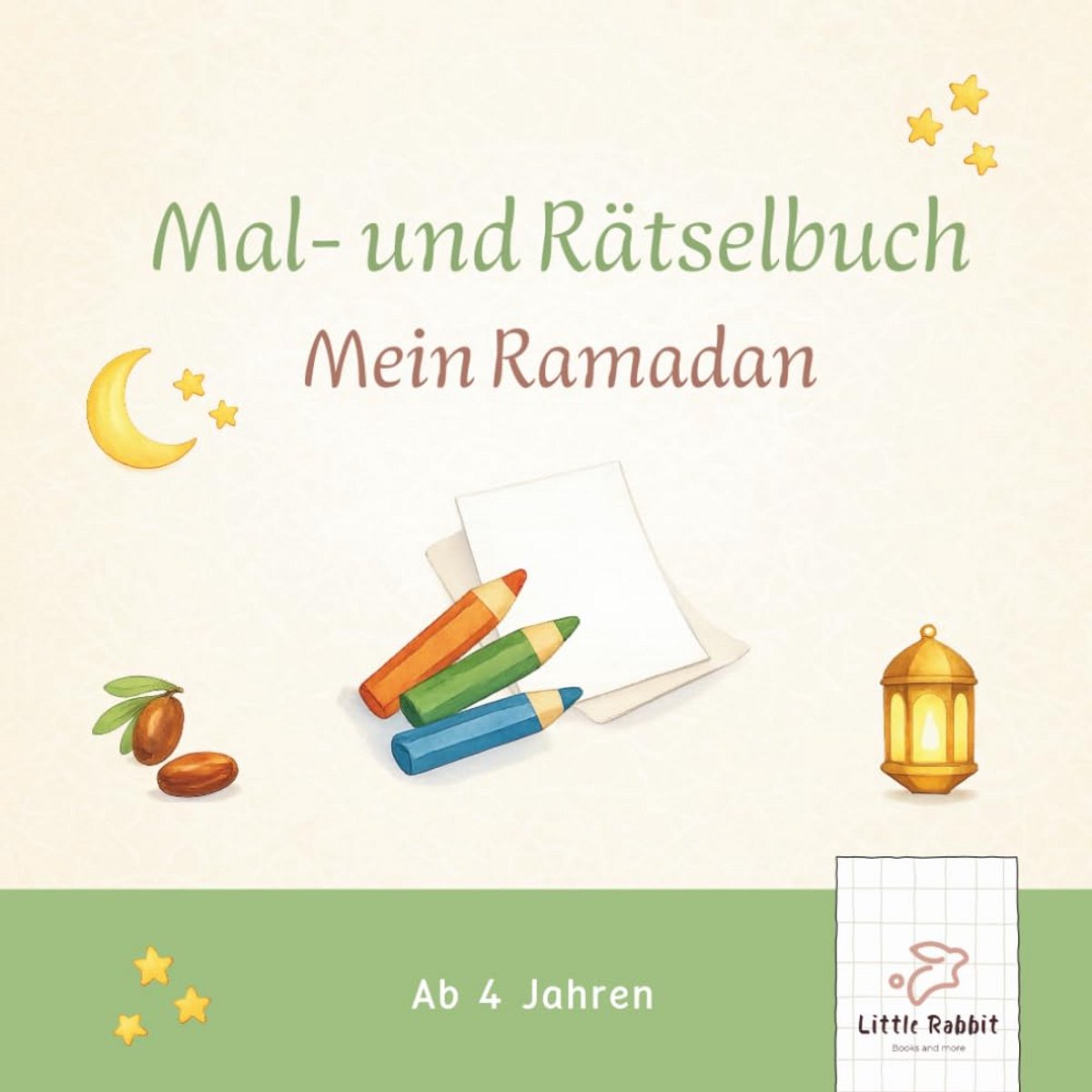 Kreatives Mal- und Rätselbuch für Kinder zum Ramadan