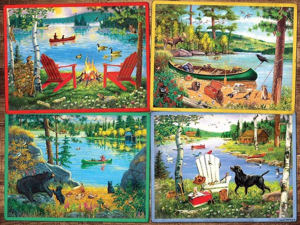 Puzzel 275 XXL Stukken Landschap - Extra Groet Puzzel met Grote Stukken