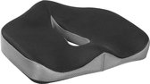 LOGILINK Professional Orthopedisch stuitbeenkussen met traagschuim en draaghendel, zwart