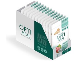 Optimeal puppy natvoer met kalkoen en wortel in saus - 12x 100g