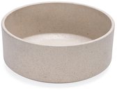 Designed by Lotte Noor Voerbak Hond - Eetbak/Drinkbak - Vaatwasserbestendig - Bamboe - Beige - 21 cm