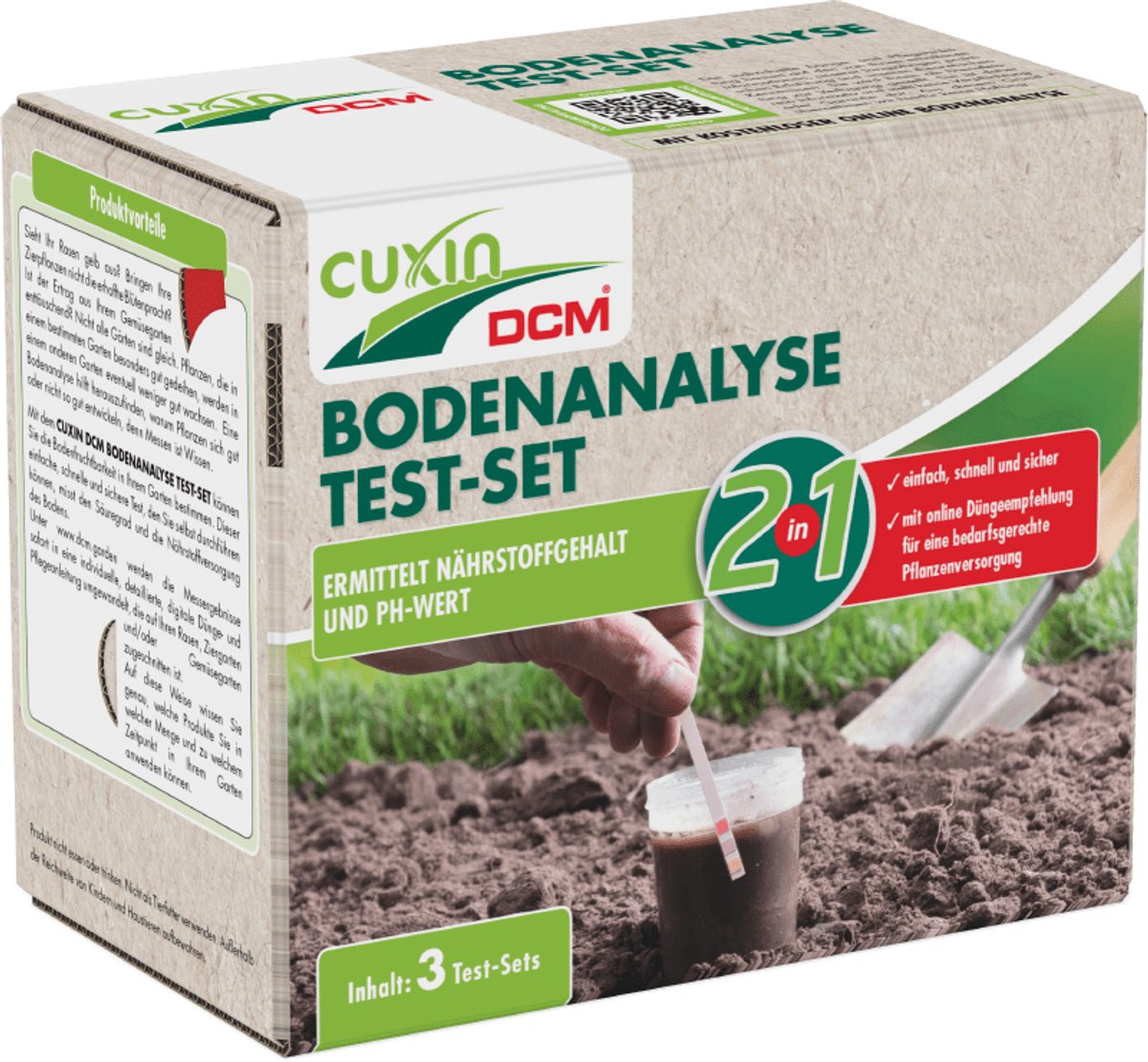 CUXIN DCM | Proefset bodemanalyse | 3 testsets