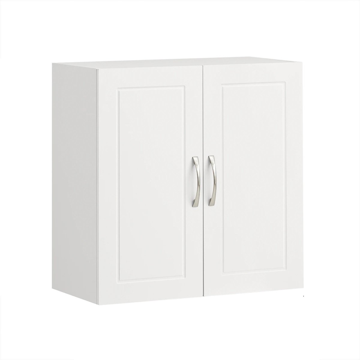 JAQZY Hangkast - Badkamer - Verstelbare Planken - Compact - Ruimtebesparend - 60 × 60 × 30 cm - Tot 25Kg - Modern - MDF (E1) - Wit