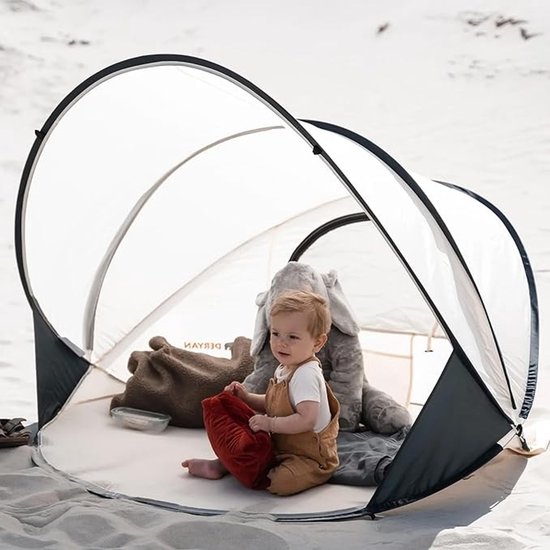 Pop-up strandtent XXL voor gezinnen, snelle opbouw met UV-bescherming en windstabiliteit van POP — afbeelding 5