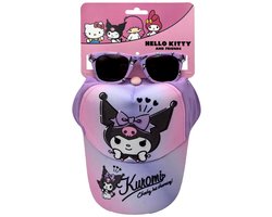 Hello Kitty Kuromi Pet met Zonnebril Meisjes – Kinder Pet & Zonnebril Set – Paars/Roze