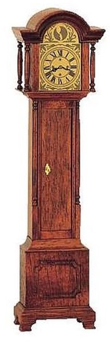 Mini Mundus 40046 Simon Willard Staande Klok (Longcase Clock) Bouwpakket Schaal 1:12 – Houten Miniatuur om te Verven of Beitsen