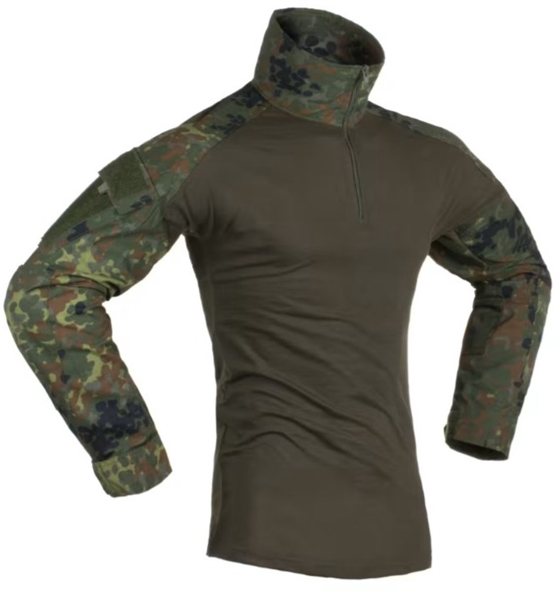 Invadergear Combat T-shirt Met Lange Mouwen Groen XL