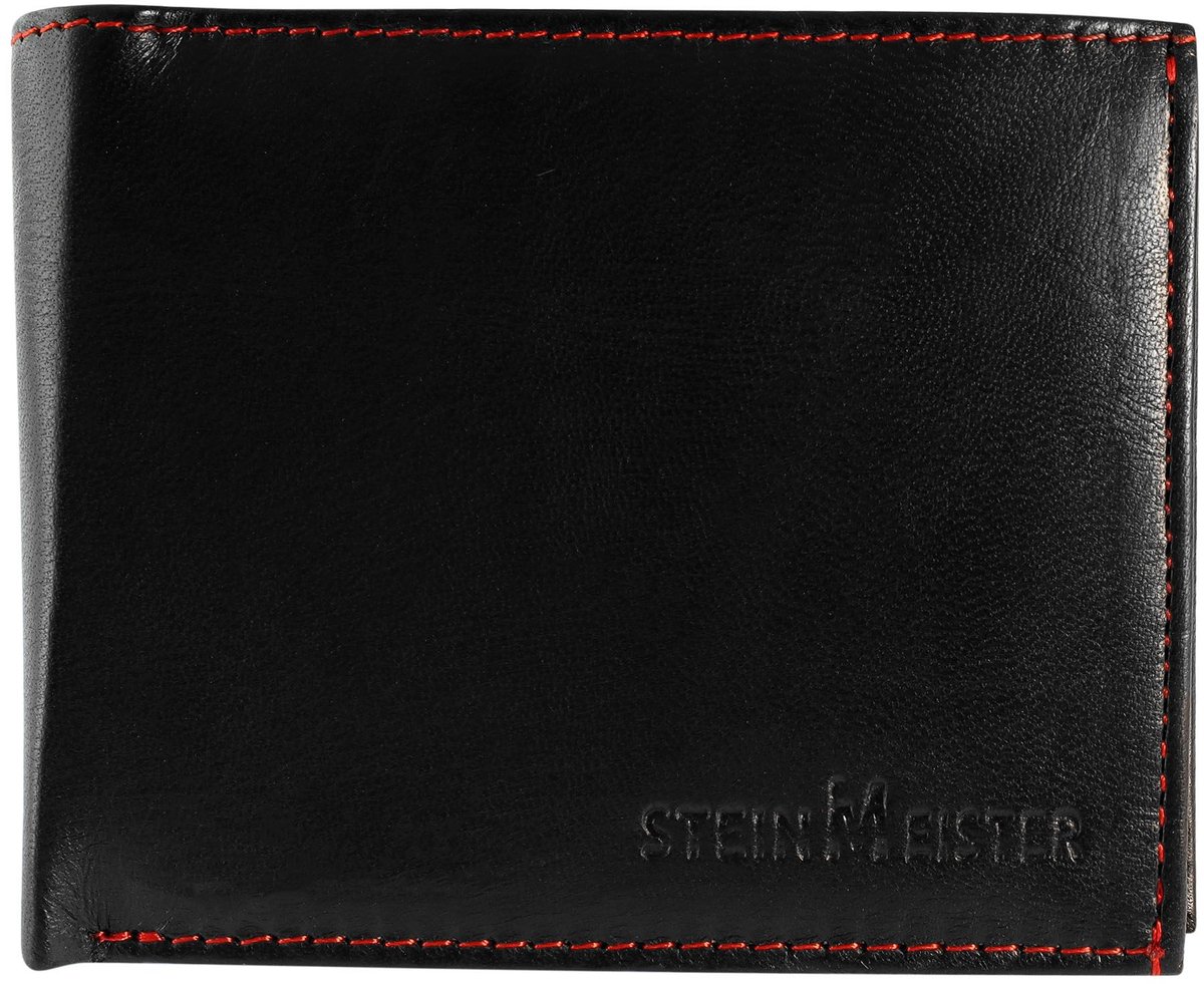 Steinmeister Herenportemonnee horizontaal echt leer MP0020 Steinmeister herenportemonnee van echt leer. Formaat 12 stuks.