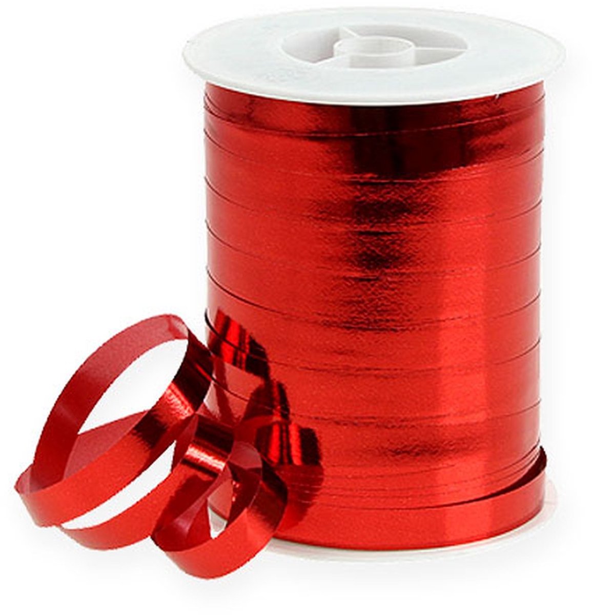 Glanzend krullint 10mm 250m rood