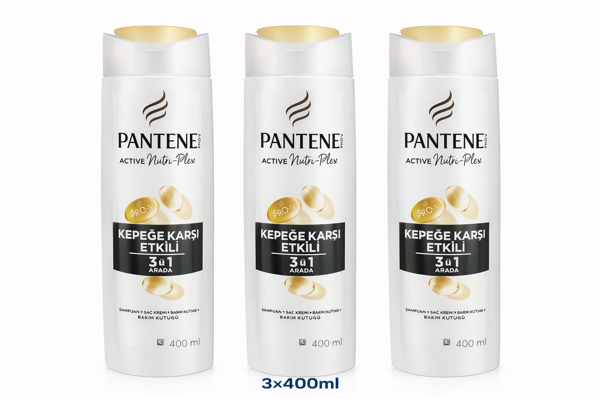 Pantene Pro-V Anti Dandruff Shampoo 3-in-1 – 3x400ml – Anti-Flake & Scalp Care