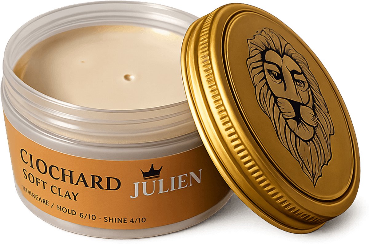 Clochard Julien - Soft Clay - Matte pomade voor natuurlijke styling - Medium hold - 80ml