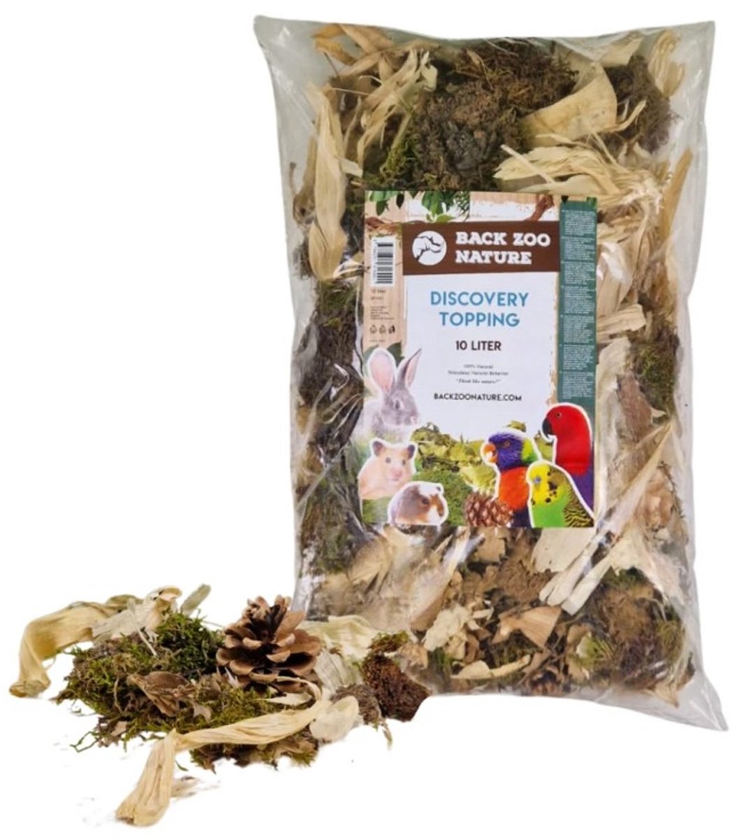 Bodembedekking Back Zoo Nature - Natuurlijke Mix voor Knaagdieren en Vogels - 10 Liter