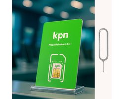 KPN Prepaid Sim met 10,- beltegoed met handig pinnetje