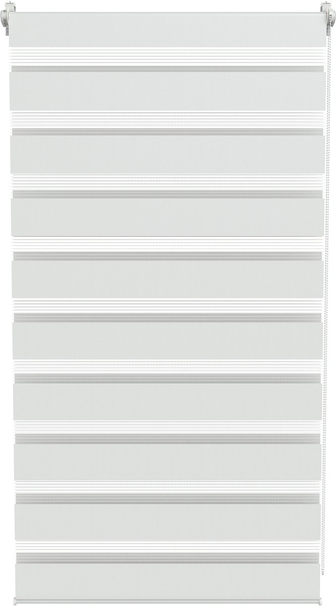 ACXIN Zebra Rollo Klemmfix - Zonder Boren - Lichtdoorlatend en Verduisterend - 70x120cm Wit