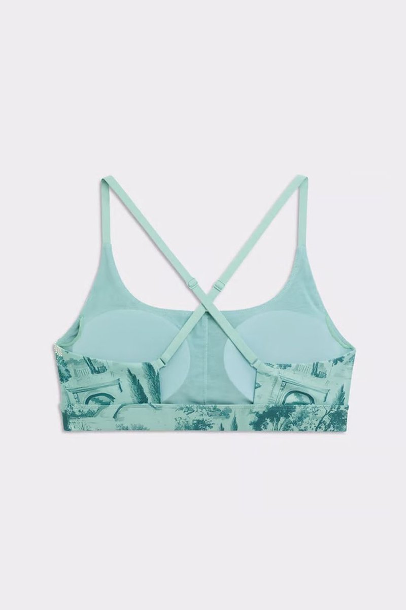 STRONGER - signature printed strap sports bra - Sport bh dames - Groen