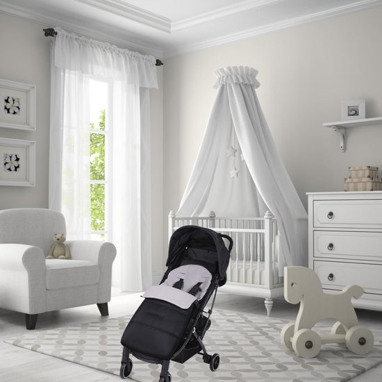Kinderwagenhoes - Winterkinderwagen voethoezen - Baby voethoezen - Extra zacht - Winterslaapzakken - Geschikt voor de meeste kinderwagens - 80*38 cm - Zwart van Merkloos — afbeelding 3