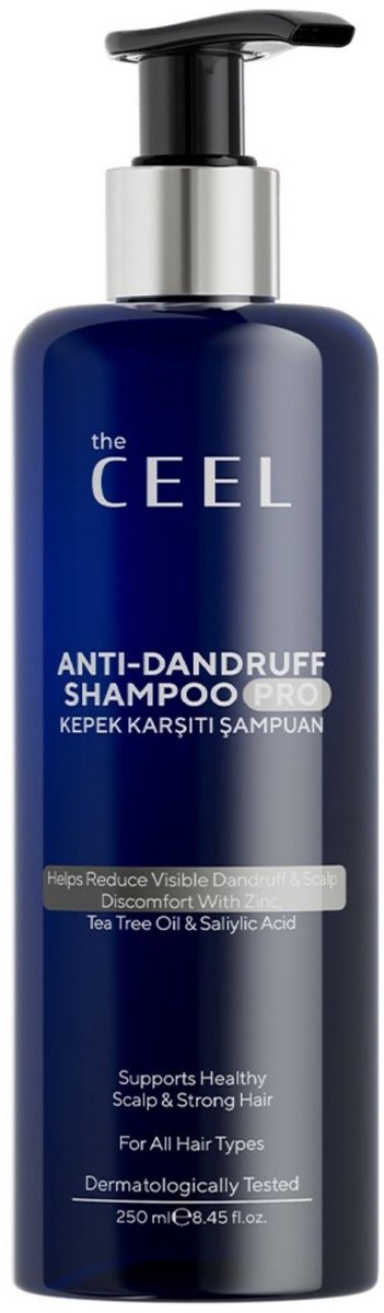 The CEEL Anti Roos Shampoo tegen roos & schilfers - Hoofdhuid shampoo met zink, salicylzuur & tea tree olie - Hoofdhuid verzorging - Anti dandruff shampoo 250 ml