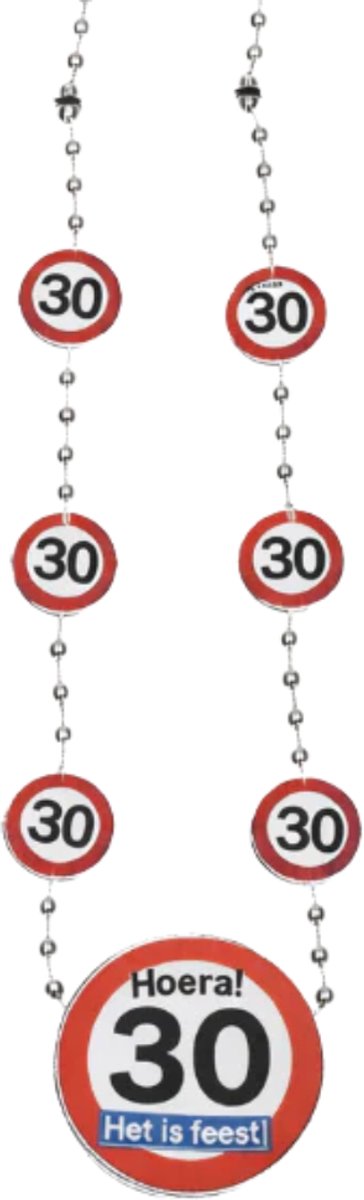 Ketting Verkeersbord 30 Jaar - Verjaardag 30