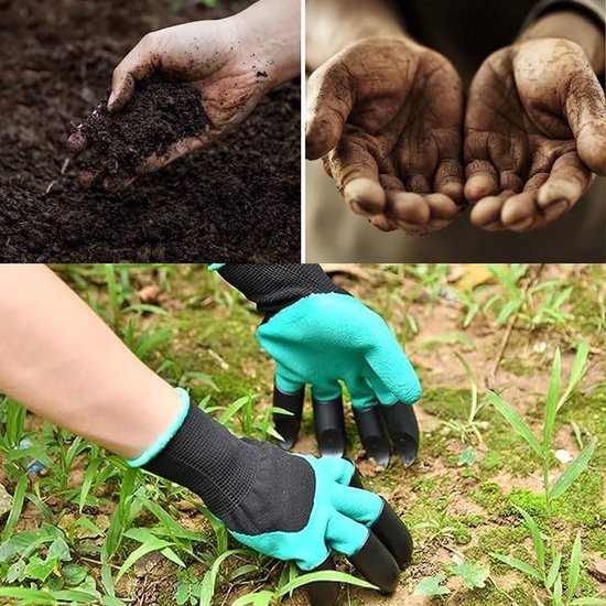 Dames Tuinhandschoenen met Klauwen - Doornbestendig & Comfortabel - Ideaal voor Tuinieren, Graven en Planten van Merkloos	 — afbeelding 2