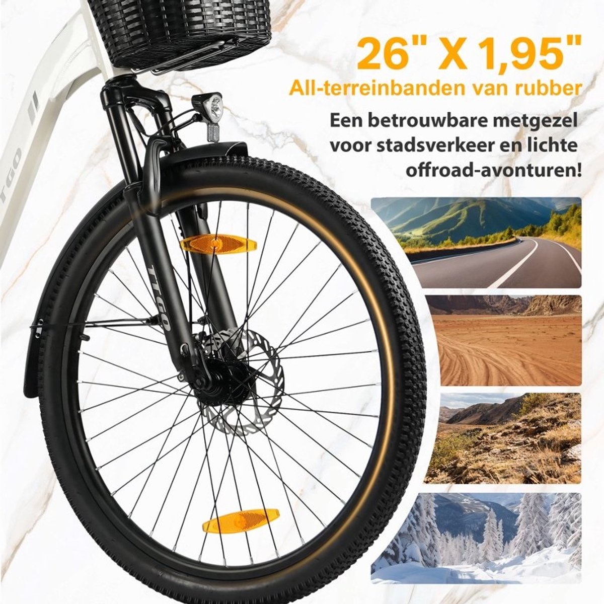 26-inch E-bike Stadsfiets thumbnail 3