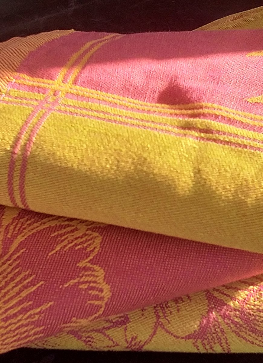 Set van 4 Theedoeken, 100% Katoen, Jacquard Geweven, Midi Vert, Santens