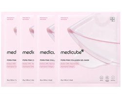 MEDICUBE PDRN Pink Collagen Gel Mask - 4 Stuks - Gezichtsmasker - Gezichtsverzorging