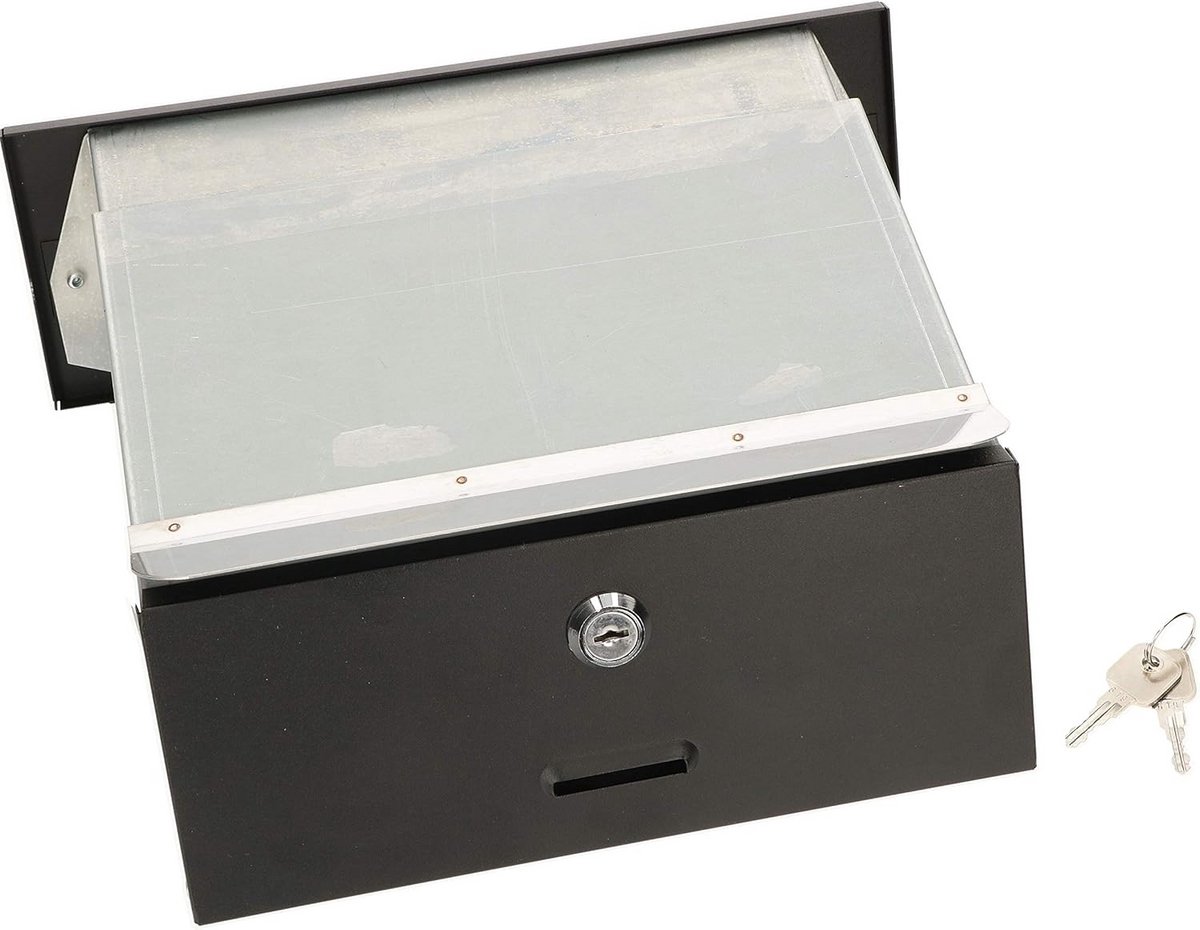 Wanddoorworp en brievenbus met instelbare diepte 160 - 295 mm voor inbouw