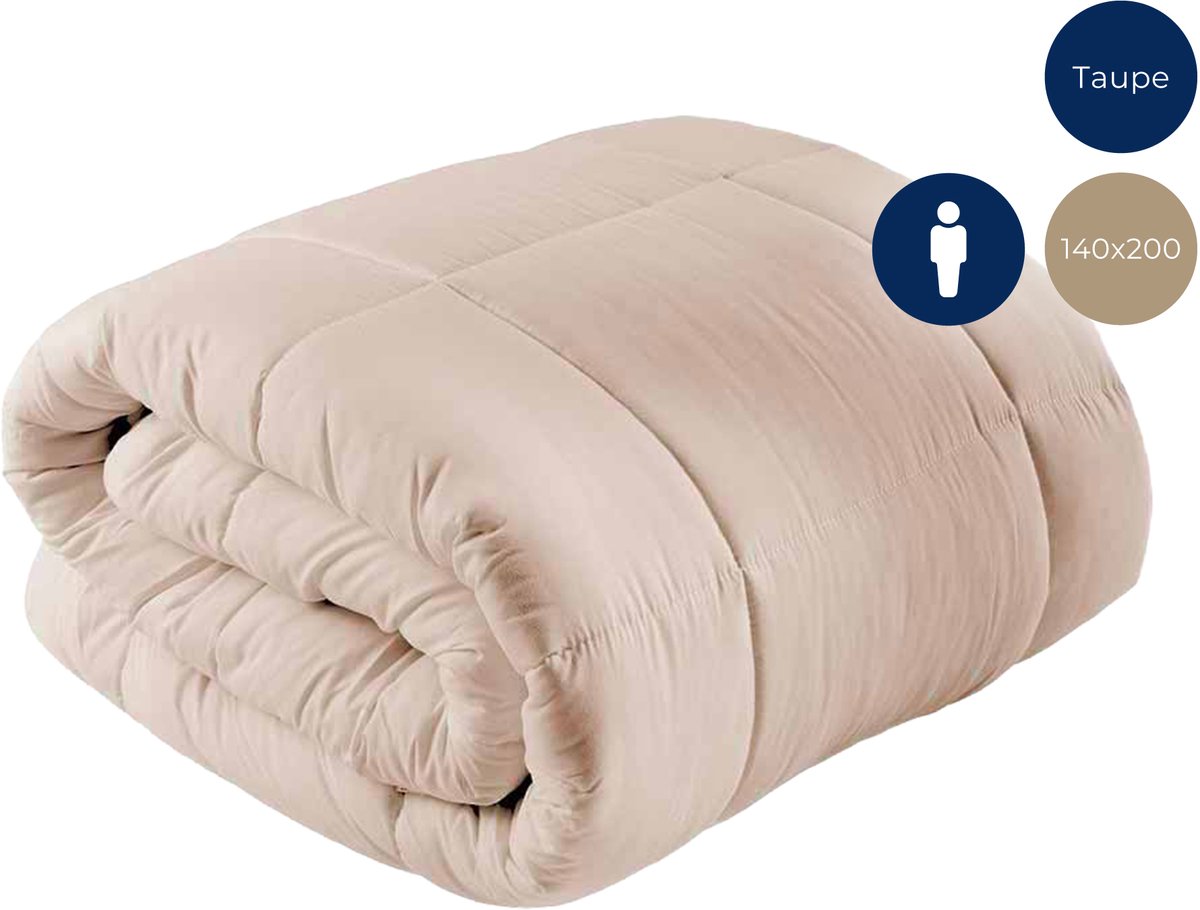 Meilleur Dekbed zonder overtrek - Wasbare dekbedden - 140X200 - Taupe - Taupe