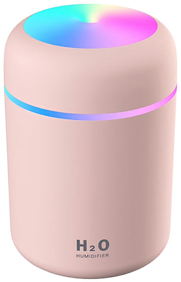 Mini USB Luchtbevochtiger met LED Nachtlamp – Koude Mist, Aromatherapie, Stil & Draagbaar voor Slaapkamer, Kantoor & Auto