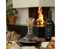 Luxwine® - Decanteer karaf - Wijnkaraf - 1.45L -Incl. 1000 Schoonmaakparels - Incl. kurkafsluiting - Decanter