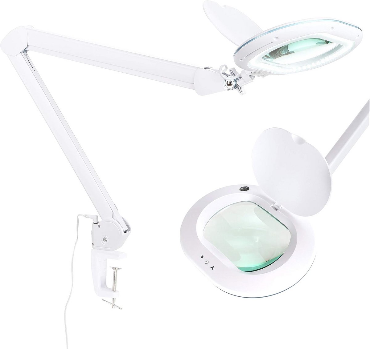 Vergrotende klemlamp met LED voor Handwerk - Ergonomische Verlichting voor Detailwerk