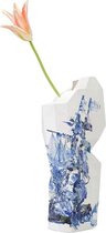 Tiny Miracles - Duurzame Design Vaas - Paper Vase Cover - Delft Blue - Large
