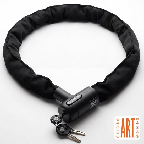 Cycloni - Kettingslot - Art 2 Fietsslot - Slijtvaste Soft sleeve - kras- en...