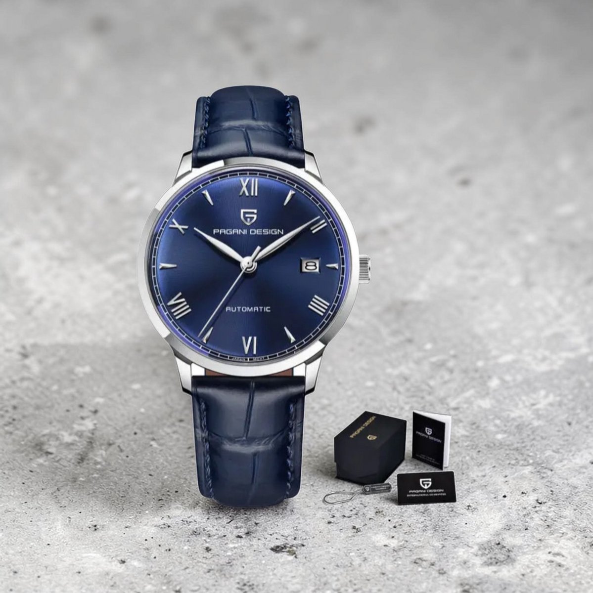 Pagani Design PD-1759 Leer Band Blauw Wijzerplaat Automatisch Herenhorloge - 6 Varianten | 40mm | Japanse NH35A Beweging | Roestvrij Stalen Band of Leren Band