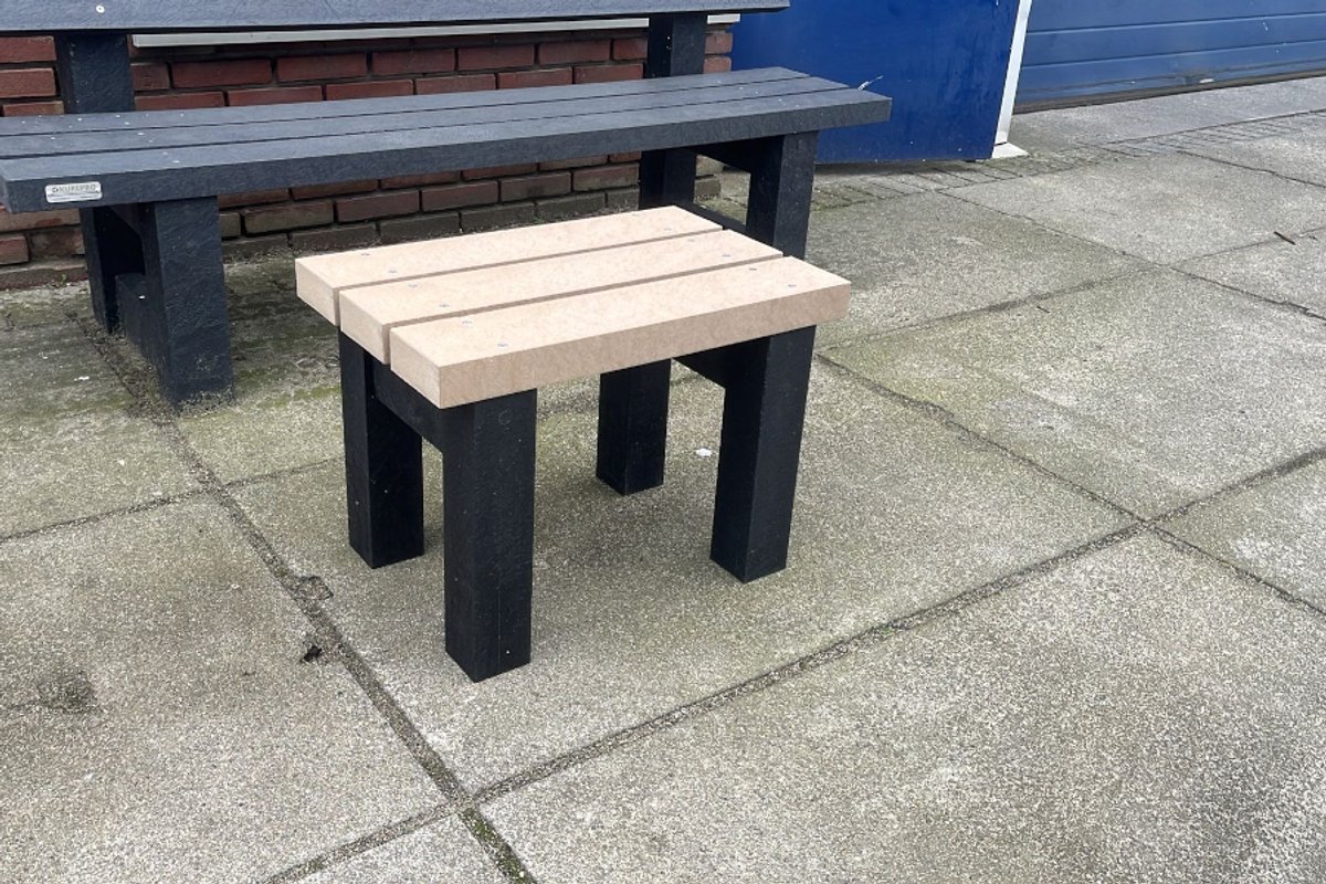 Rockwood® Kunststof Krukbankje - Sand Beige (zwaar en degelijk) 0.60m
