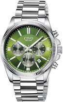 Heren Chronograaf Quartz Polshorloge - Stijlvol Roestvrij Staal Waterdicht met Datum