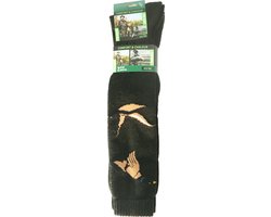 Laarssokken - heren - lange sokken - Jacht - maat 43/46 - KAKI - 4 paar chaussettes socks canard