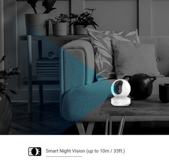 EZVIZ TY1 4MP Dome IP-beveiligingscamera Binnen 2560 x 1440 Pixels Plafond/muur van Merkloos — afbeelding 2