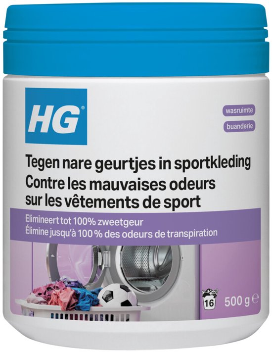 HG tegen nare geurtjes in sportkleding wasmiddeltoevoeging 500gr