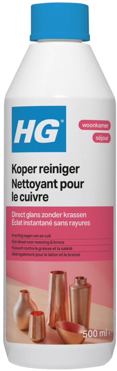 HG - Koper Reiniger - 6 x 500 ml - Voordeelverpakking