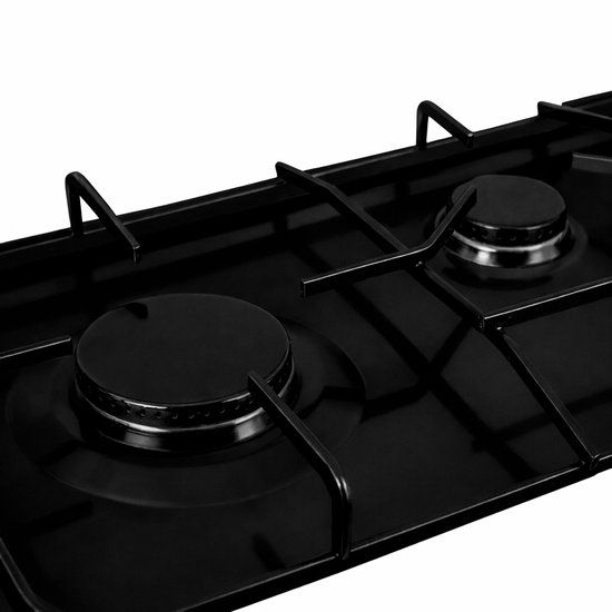 SMH LINE® Gas kooktoestel 2 pits XL - Camping kooktoestel - Gaskomfoor - Zwart — afbeelding 4