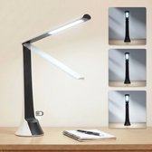 Lampe de bureau SBR Traveller Led avec batterie - Lampe à batterie - Rechargeable - lampe de lecture - Variateur - Lumière du jour - Wit