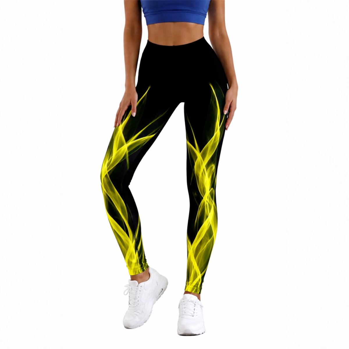 Flame Legging - Dames - Vlammen - Mode - Sport - Lang