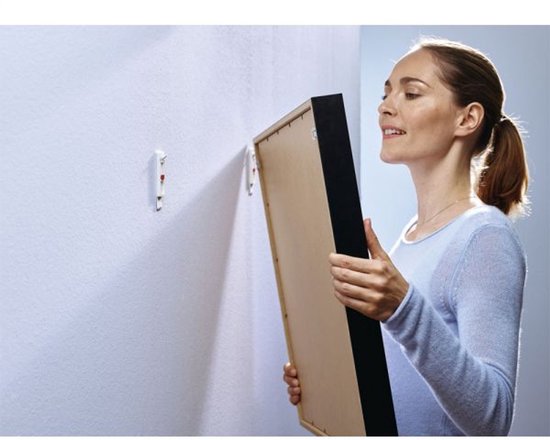 Tesa® Verstelbare Klevende Spijker voor behang & pleisterwerk 1kg.2 in blister (per 2 stuks)