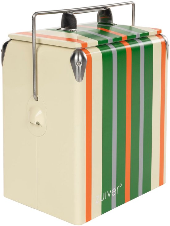 Zuiver Cooler Be Wine Koelbox Strepen Lemon - Groen van Merkloos — afbeelding 2