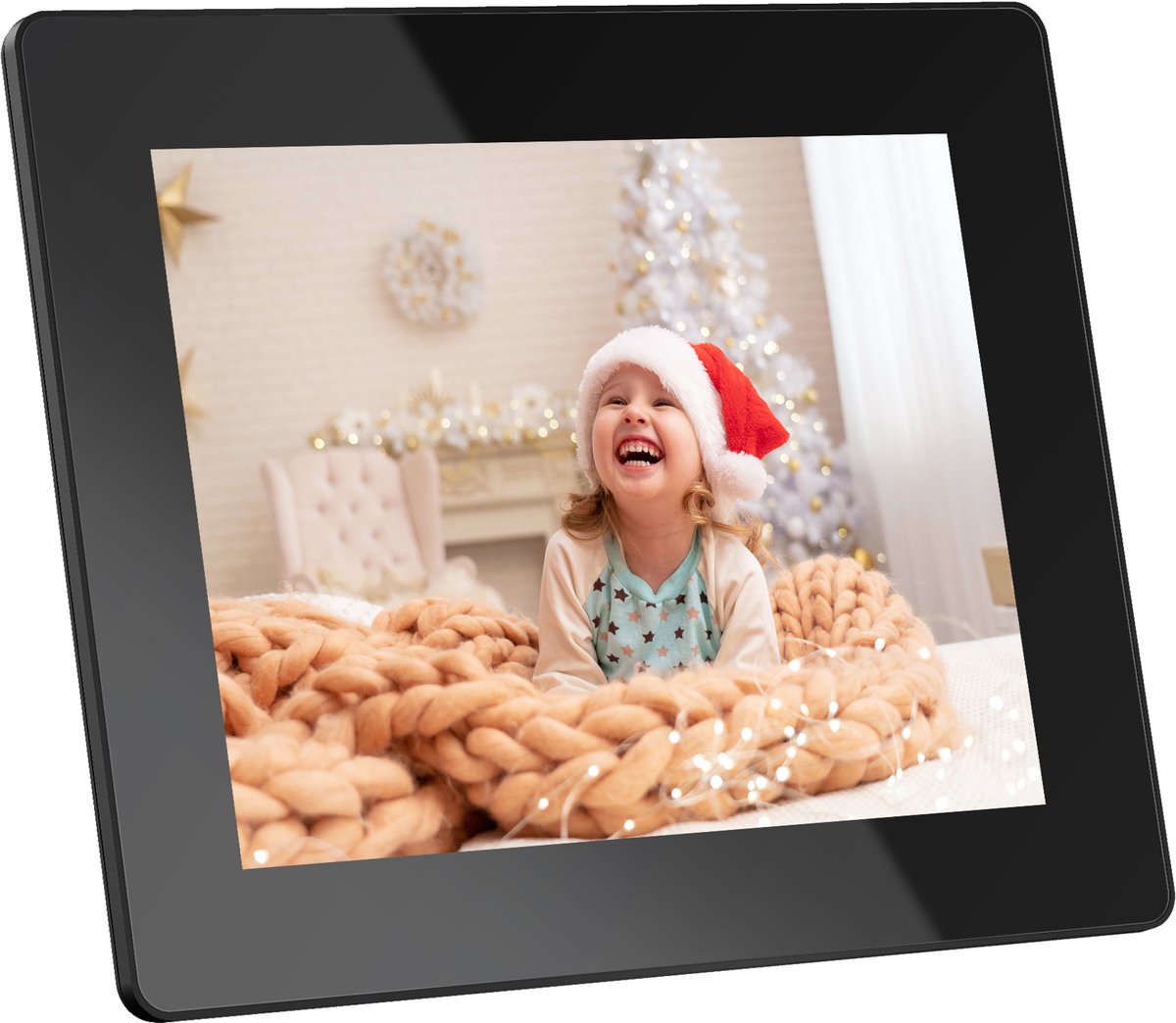 Dragon Touch Digitale Fotolijst - 8 inch - HD Touchscreen - WiFi - 16GB - Zwart