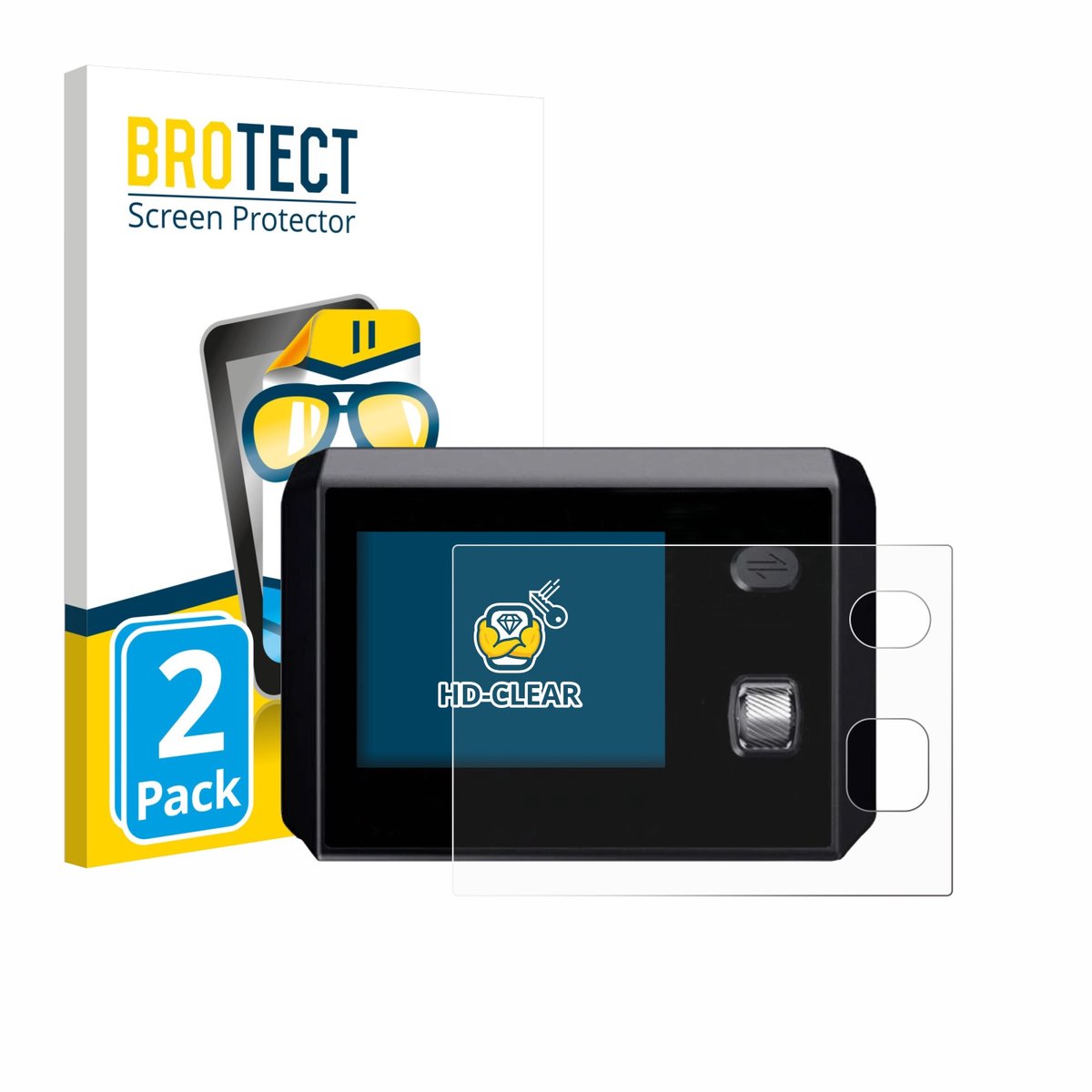 BROTECT - Screenprotector voor SkyRC MC5000 - Folie Beschermfolie transparant 2 Stuks