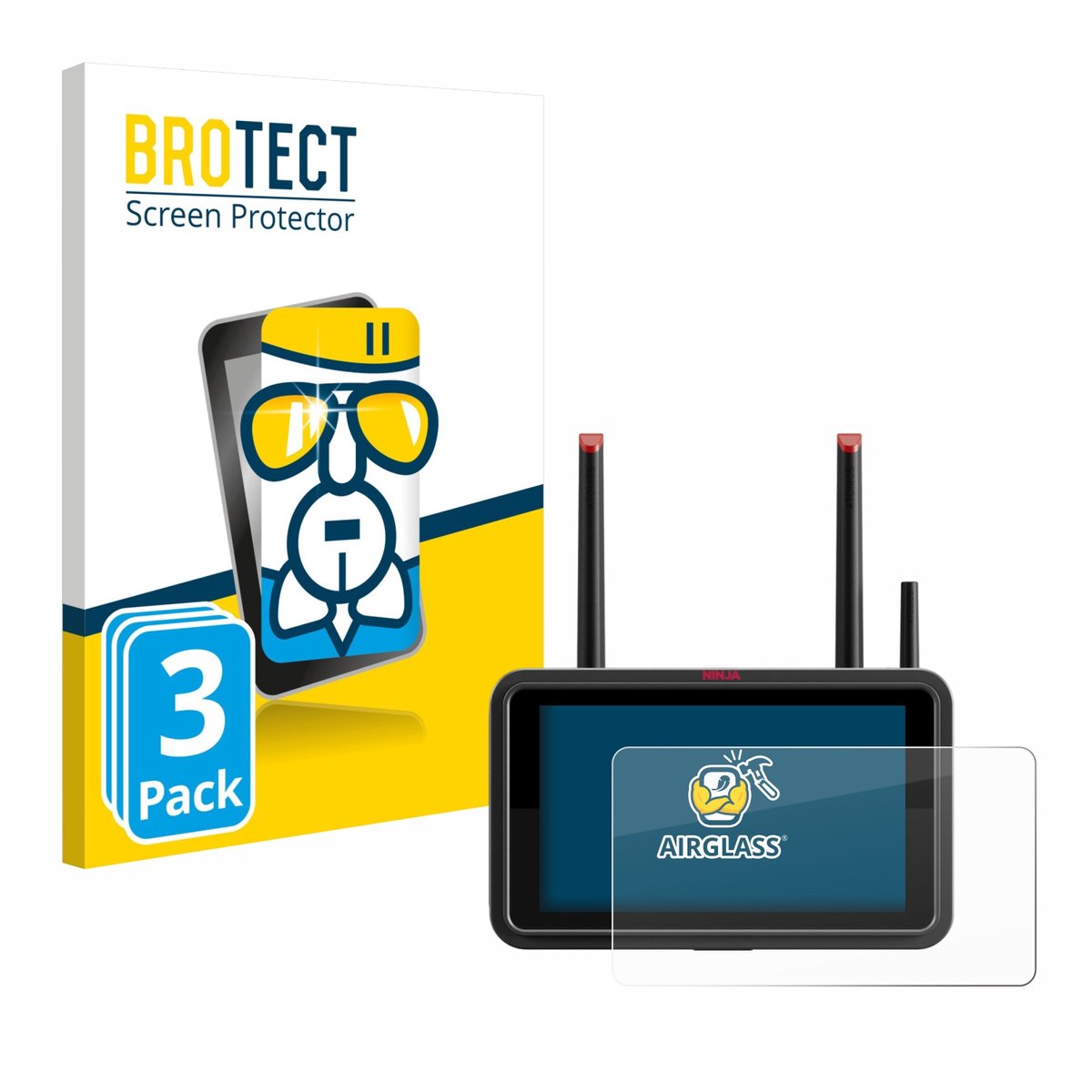 Screenprotector 3 Stuks voor Atomos Ninja TX Beschermglas transparant