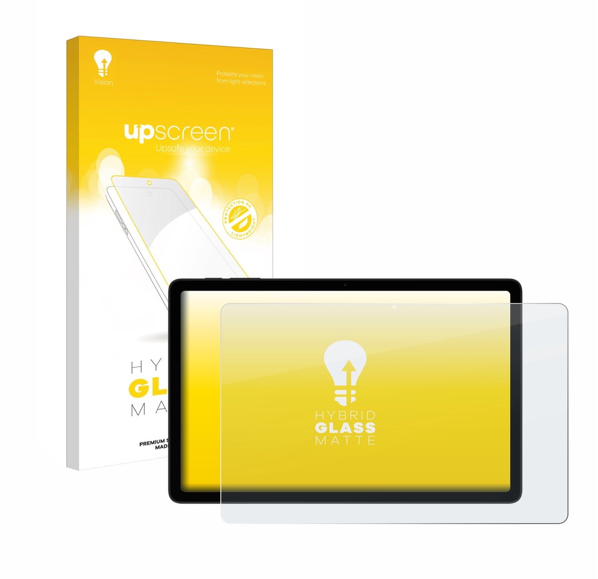 upscreen - Screenprotector voor Doogee Tab A9+ - Folie Beschermfolie Beschermglas matte