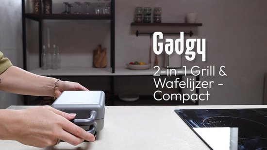 Gadgy Premium Wafelijzer – Zilver - 3-in-1 Grill, Tosti- & Wafelmaker - Verwisselbare Platen - 600W - Extra Krachtig - Brusselse Wafel